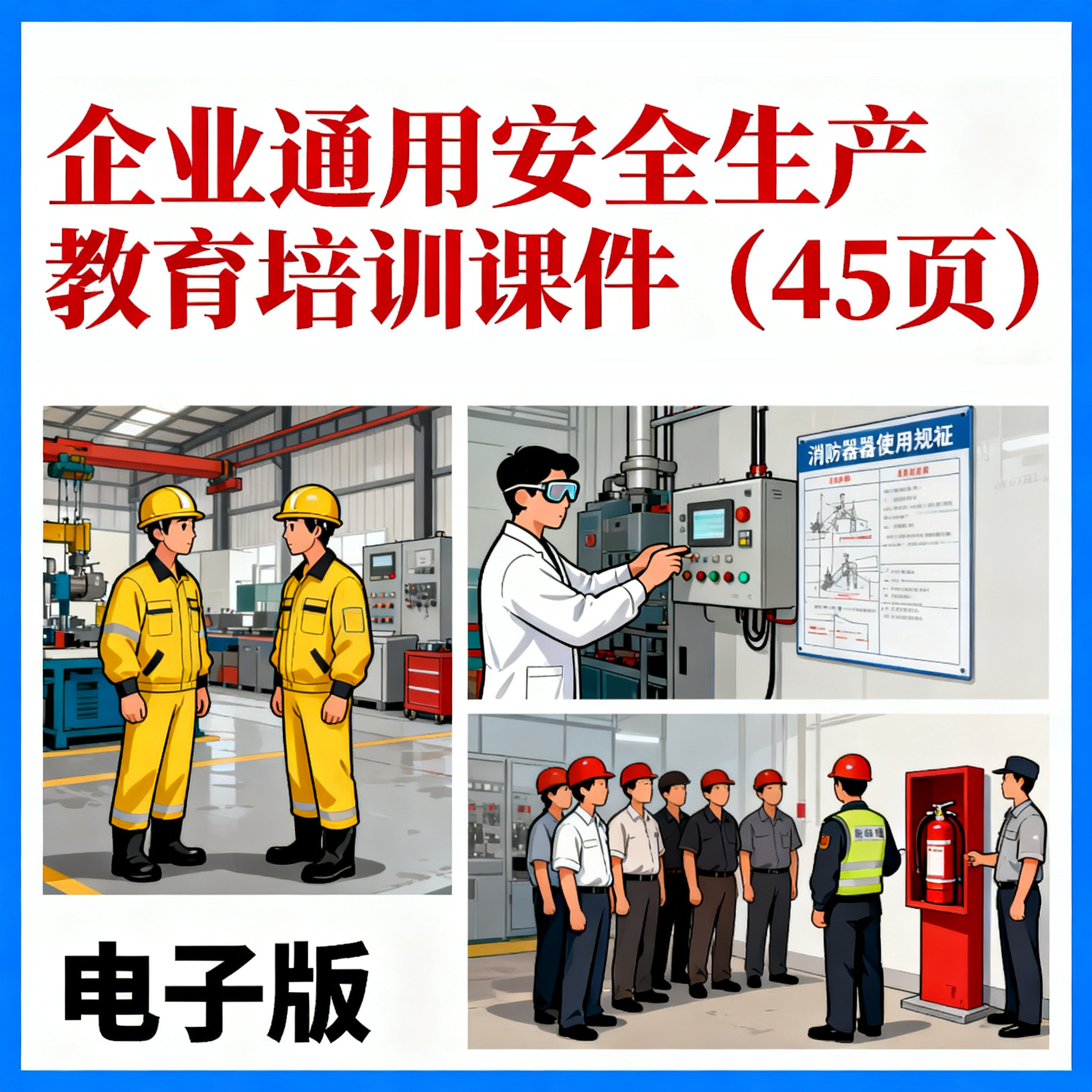 员工安全生产培训内容资料PPT课件 员工安全知识教育培训（45页）