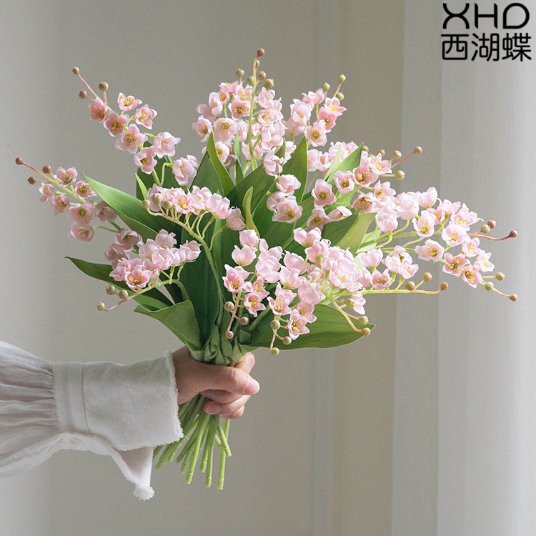 小清新ins风仿真花铃兰花插花