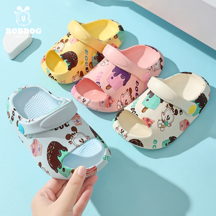 女孩卡通防滑耐磨休闲室内舒适男孩沙滩鞋 巴布豆儿童凉拖鞋 夏新款