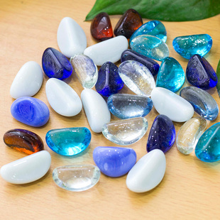 水培鱼缸装饰五彩色石子白色铺面石陶粒雨花石土培铺面石美观装饰