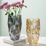 Творческий свет роскошный толстый стеклянный ваза гидропонный цветок моделирование цветочной вставки цветочная бутылка сеть