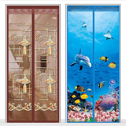 夏季魔术贴防蚊门帘卧室隔断窗加密磁性软纱门免打孔磁铁对吸家用