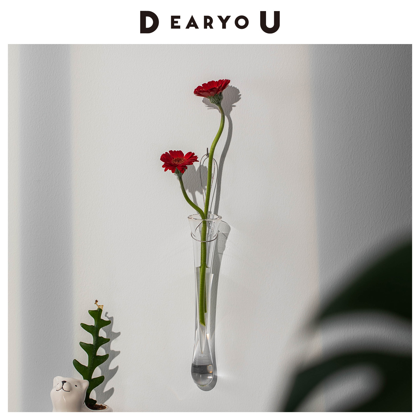 菅原工芸硝子壁挂式一轮插花瓶