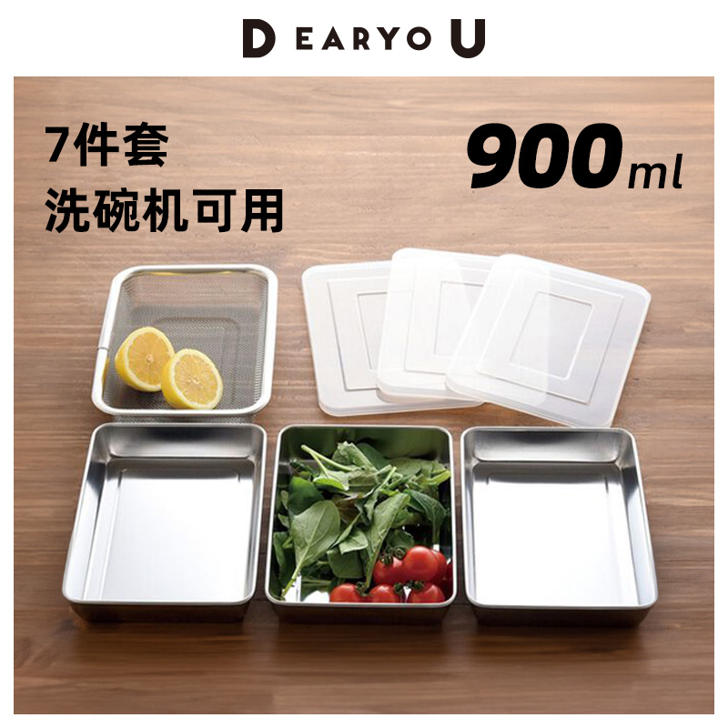 日本进口ARNEST不锈钢料理盘套组