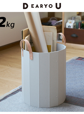 DEARYOU日本进口FORC环保纸质手工收纳筐杂物桶zakka手提置物篮