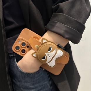 适用荣耀500pro手机壳400/300/200镜头全包100卡通法斗犬magic8/7手腕带支架90背带80斜挎挂绳70防摔60/x50女