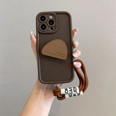 x90新款 s18 s50挂绳s30 简约英文皮纹支架适用vivox200s手机壳x300pro斜挎x100 s19 s17 s16全包y500防摔