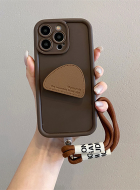 简约英文皮纹支架适用vivox200s手机壳x300pro斜挎x100/x90新款s50挂绳s30/20/s19/s18/s17/s16全包y500防摔