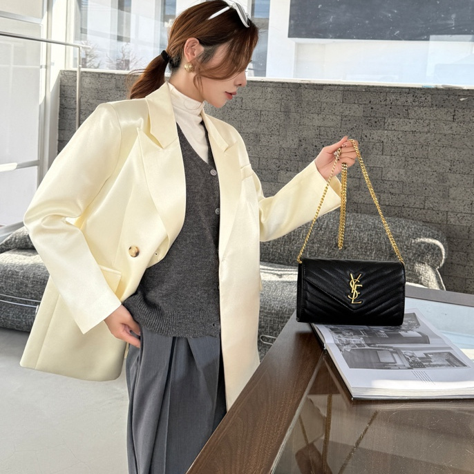 杨树林信封包链条鱼子酱小包