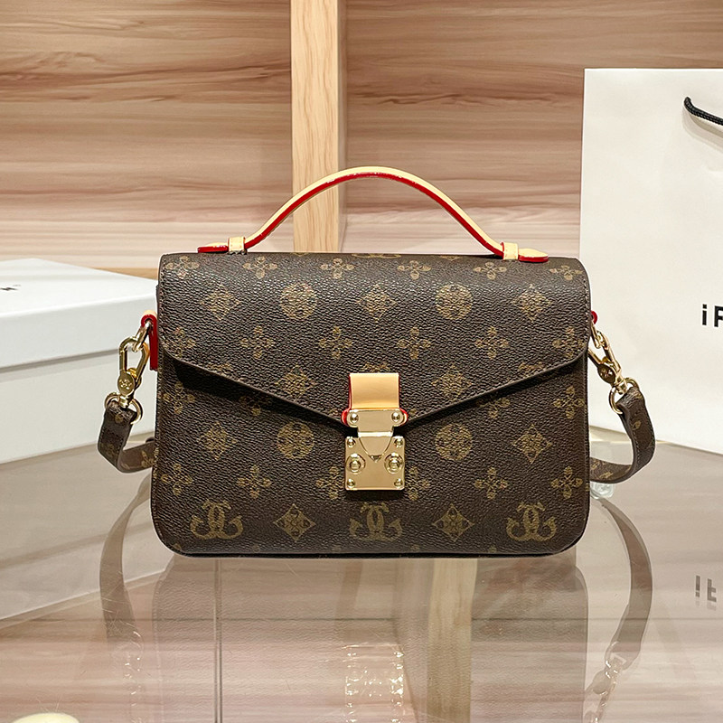 时尚复古老花轻奢百搭单肩包