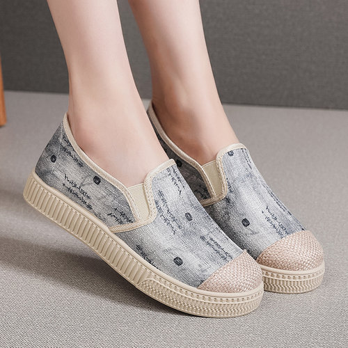 春秋休闲鞋老北京布鞋女鞋乐福鞋