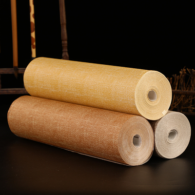 蜡染麻布纹长卷宣纸古色古香