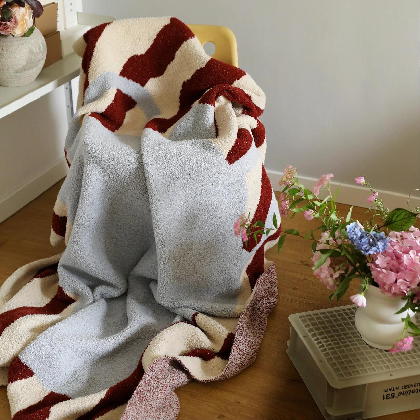 韩国ins风保暖毛毯沙发盖毯