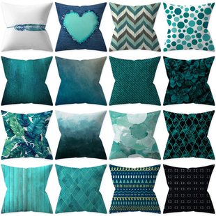 cushion cover style blue 抱 nordic pillow selling Teal best
