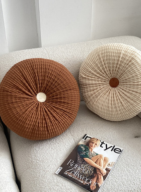 Handmade solid-color bay window cushion tatami futon cushion