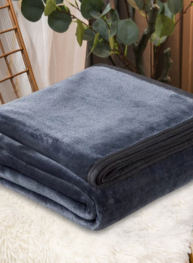 Warm in autumn winter coral fleece Plain flannel blanket