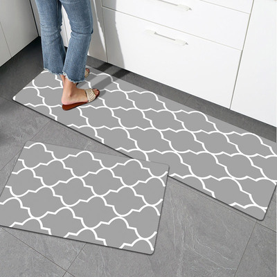 Kitchen carpet scrub leather foot mat PVC foam floor mat