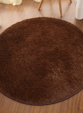 Silk wool carpet round floor mats living room bedroom carpet