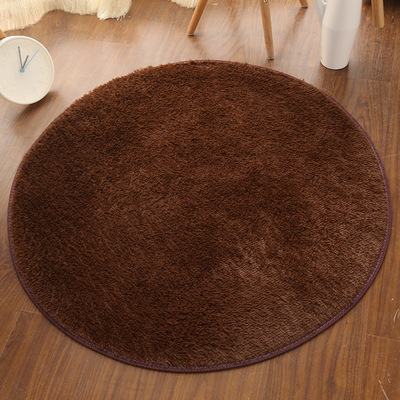 Silk wool carpet round floor mats living room bedroom carpet