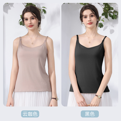 哺乳背心吊带睡衣夏季薄款产后喂奶专用免穿内衣文胸可外出哺乳衣 — 3