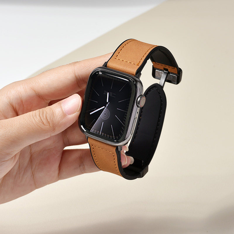 适用小米手环9pro表带秋冬8/7pro手腕带新款硅胶红米手表6/5/4手表带皮质redmiwatch3/2替换手带磁吸高级感女