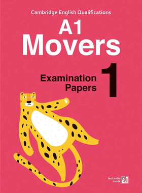现货 Cambridge YLE A1 Movers模拟试题 1 (附随扫随听QR CODE音档) 22 师德出版部  进口原版