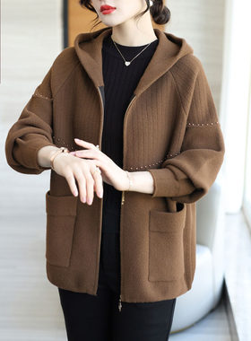 浅缕妈妈冬装加绒加厚中老年女装