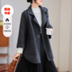 针织毛呢大衣 大码 今年流行妈妈春秋装 外套洋气50岁中老年人女时尚