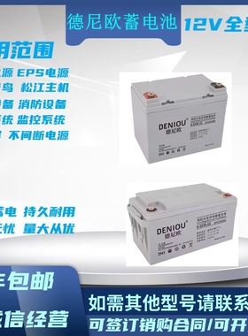 德尼欧蓄电池6GFM33-NP12V33AH55AH17AH38AH24AH65A直流屏UPS机房