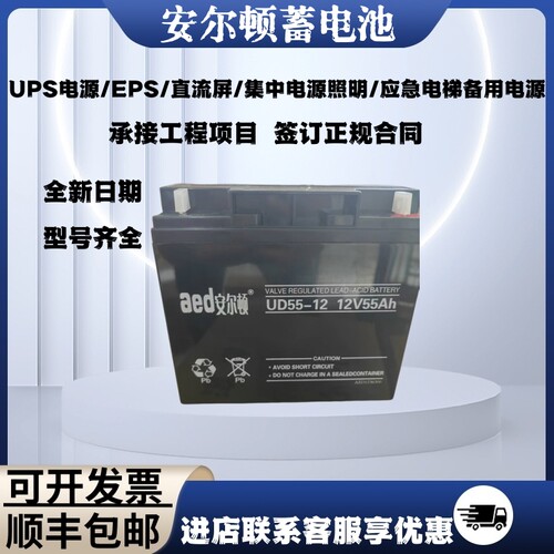 安尔顿UD55-12V55AH集中电源电池