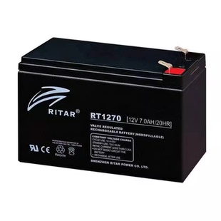 RITAR瑞达RT1270H应急备用蓄电池12V7AH通讯电梯平层应急照明电源