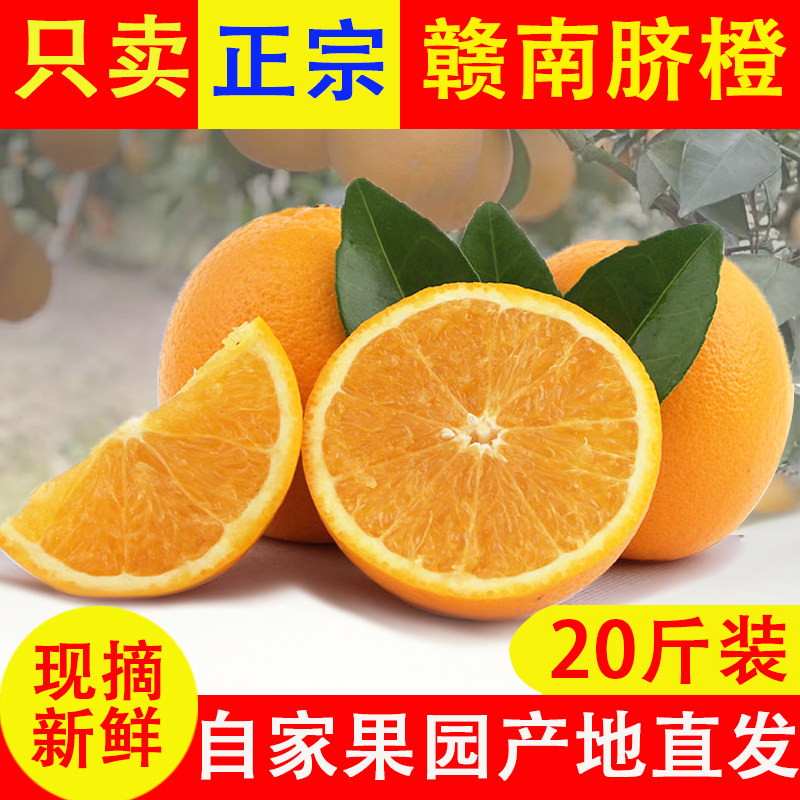 江西正宗赣南脐橙赣州寻乌甜橙子20装新鲜水果特级大果产地直发