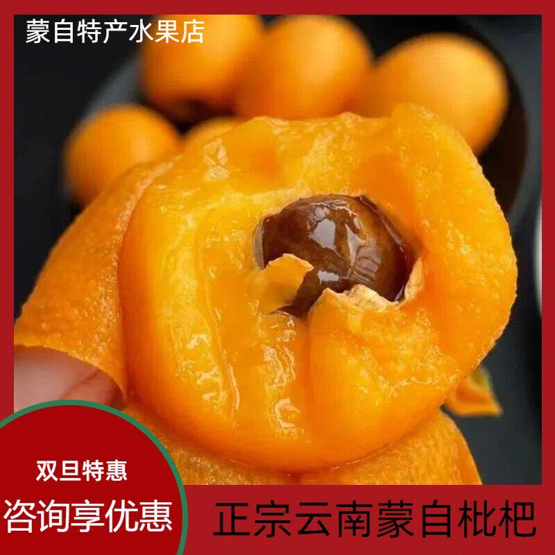 云南蒙自正宗枇杷新鲜现摘止咳润肺孕妇小孩水果5斤包邮