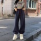 美式 高腰宽松阔腿哈伦休闲束脚灯笼卫裤 加绒运动裤 女秋冬2025新款