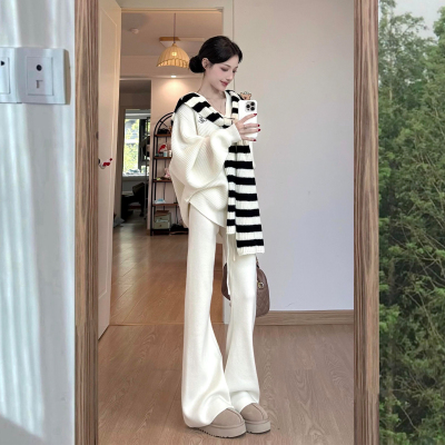 2025新款洋气女装慵懒风针织套装