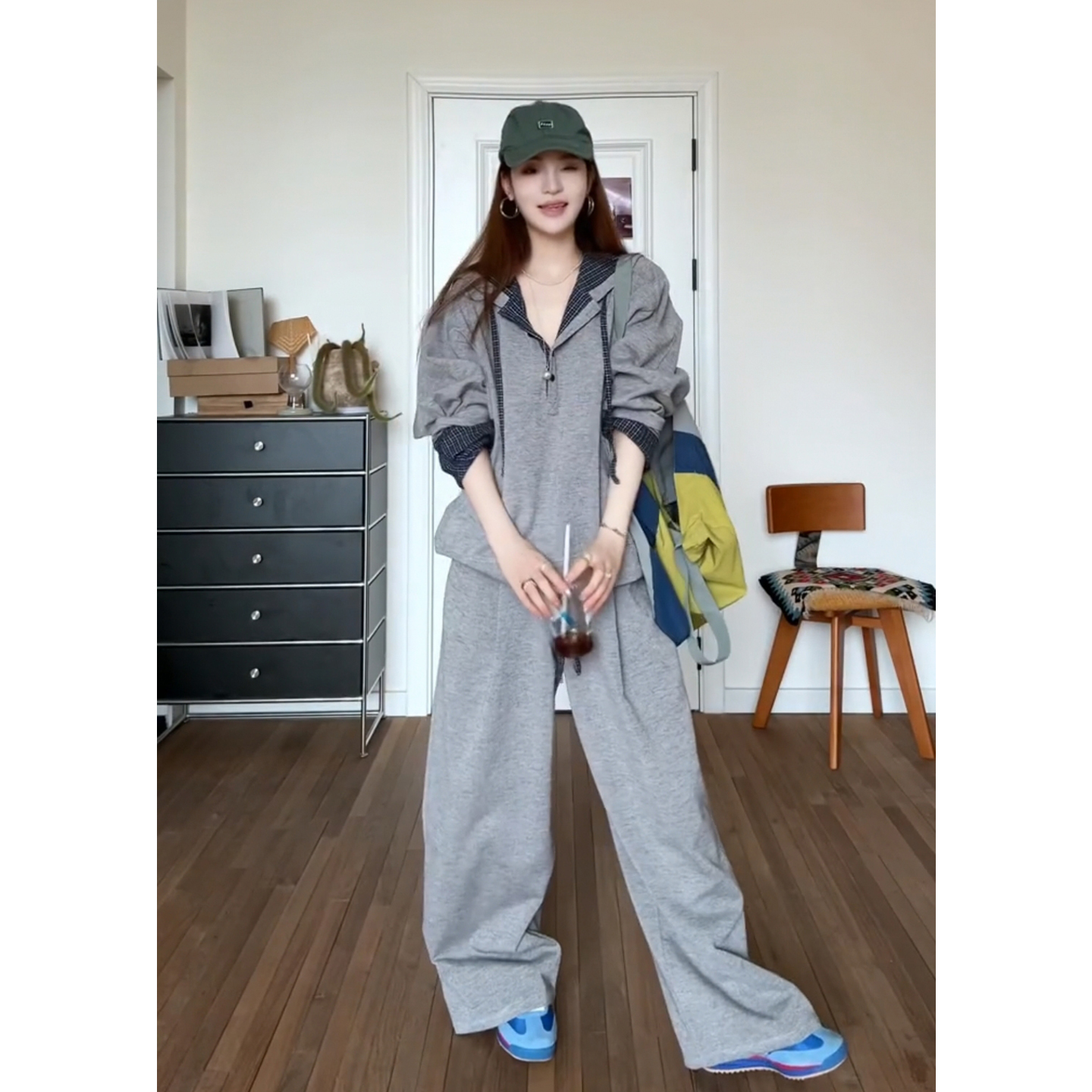 休闲运动卫衣套装女春秋炸街减龄