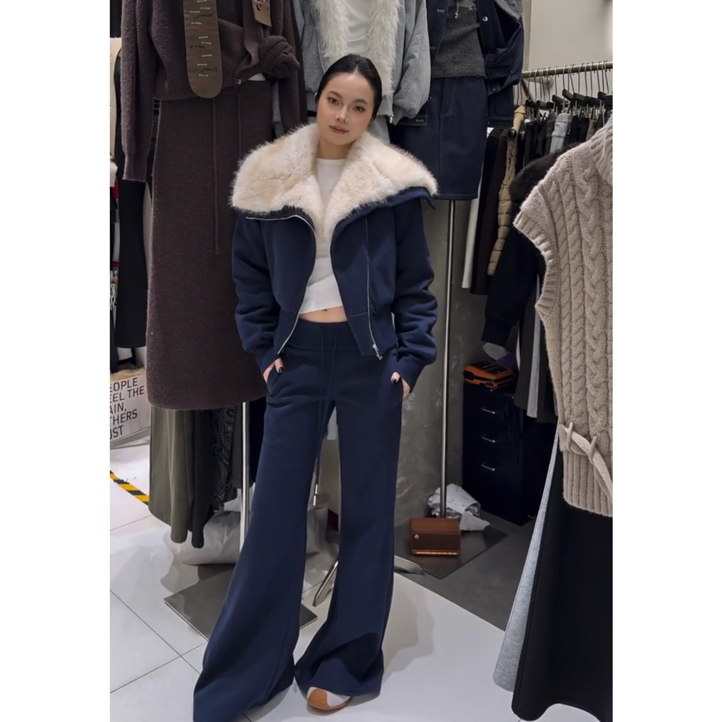 2025超火冬装加绒加厚运动套装女