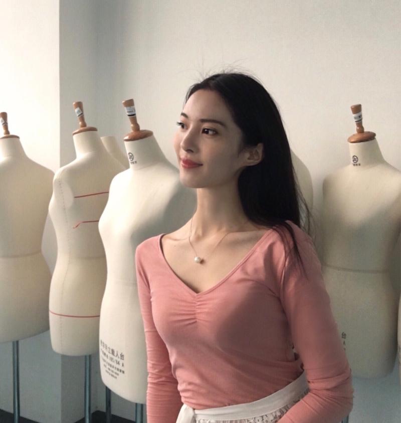 全棉褶皱V领练舞T恤舞蹈练功服芭蕾舞摩登现代舞培训课堂练习上衣