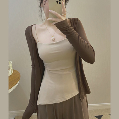 防晒罩衫女披肩外搭开衫上衣
