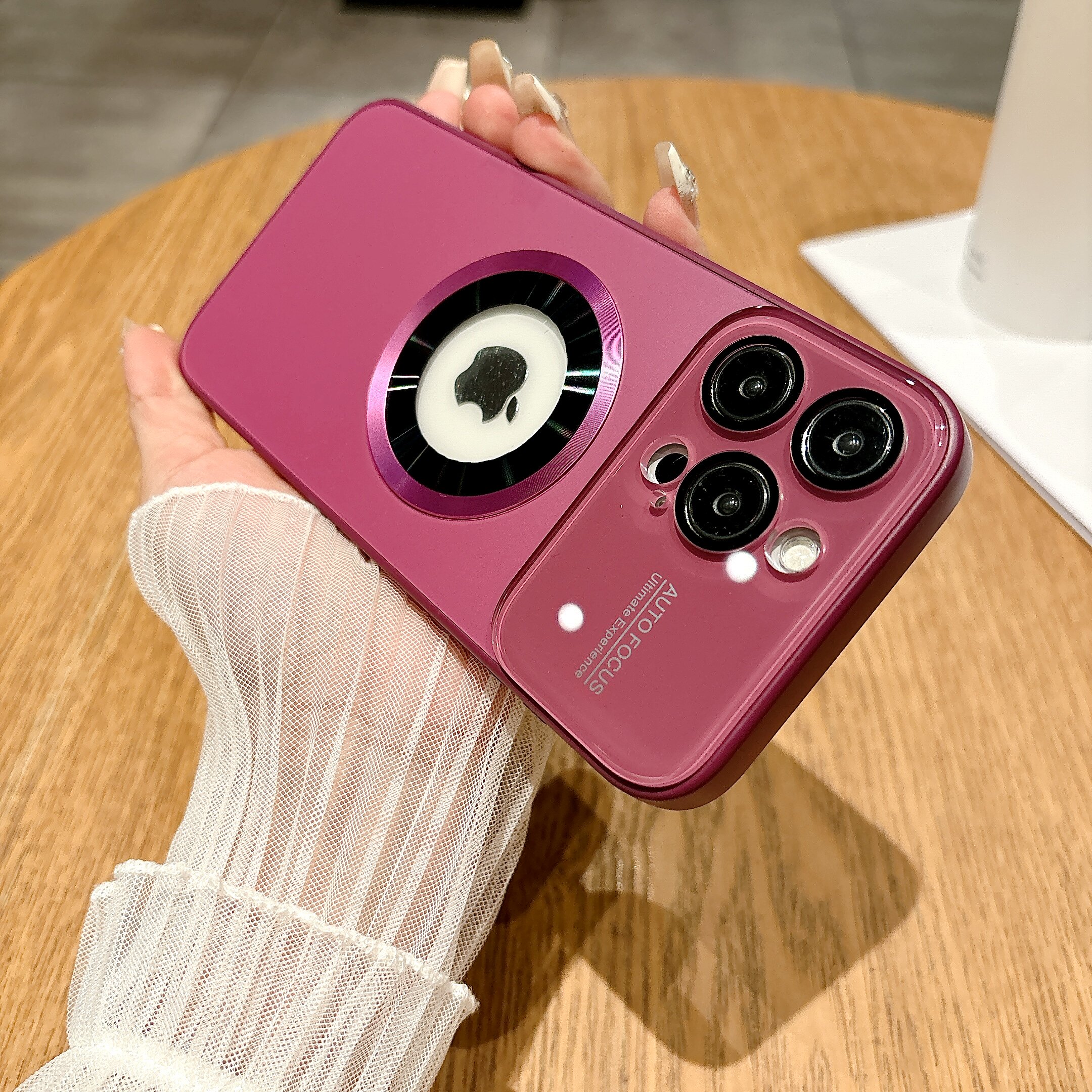 适用苹果16promax手机壳新款15pro大视窗iPhone14pro高级感13镜头膜全包防摔保护套11磨砂亚克力磁吸充电12标