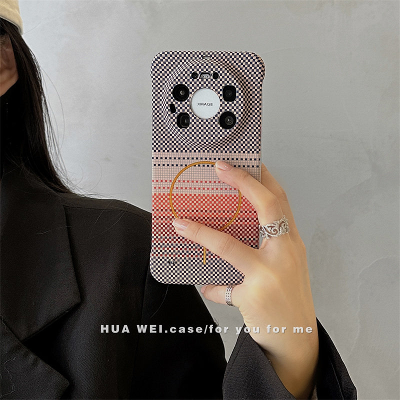 适用华为mate80手机壳新款凯夫拉无边框Mate80promax防摔保护套碳纤维硬壳超薄碳纤维MATE80磁吸充电5g磨砂男