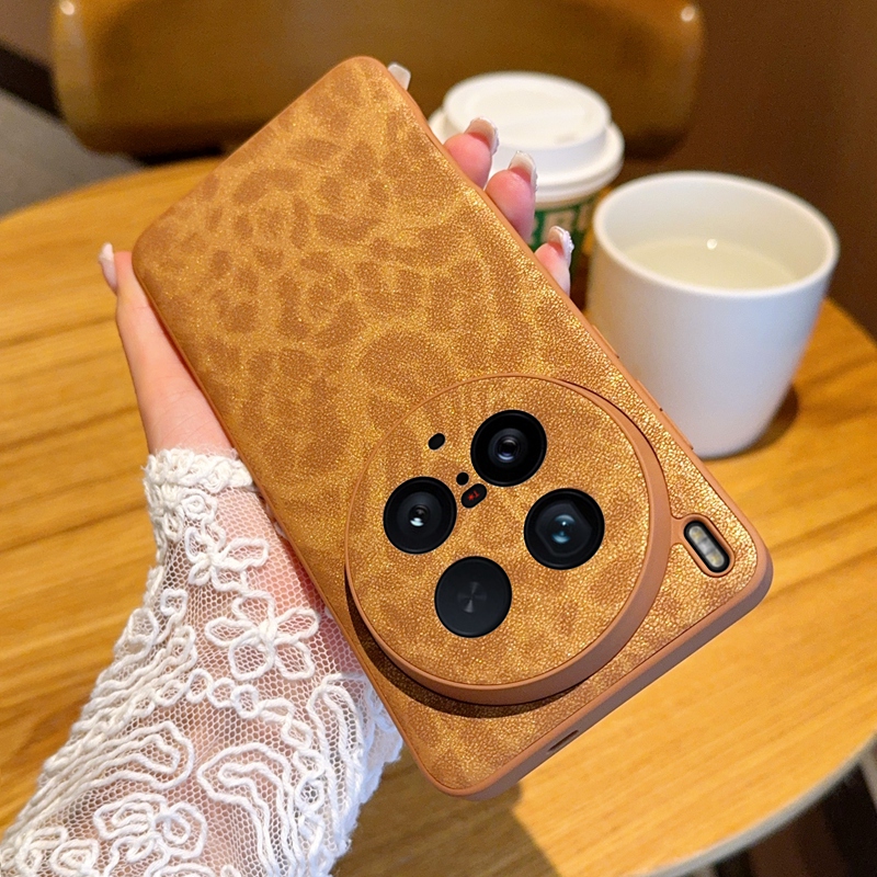 适用vivox200手机壳新款X100S高级豹纹X200promini全包镜头外壳防摔5g高档x200ultra超薄轻奢款女5g欧美潮流