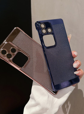适用vivo s18电镀散热手机壳vis18pro超薄透气防摔vivos18e高端轻薄s18por自带镜头膜pc新款外后壳全包硬壳