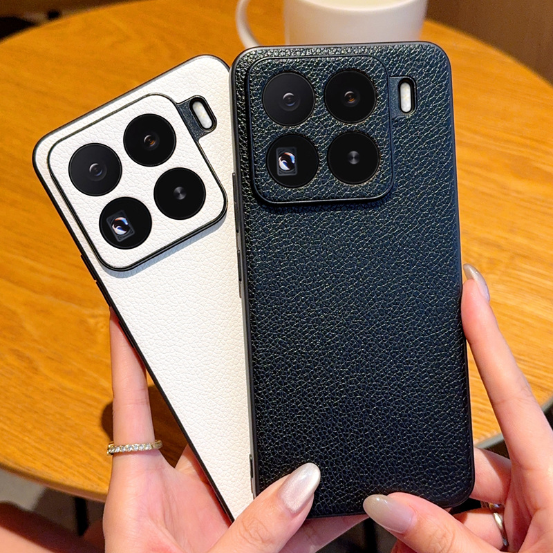 适用于小米15手机壳荔枝皮纹新款Xiaomi15pro保护套硅胶MI15全包硅胶防摔米15pro高级感超薄男创意女潮牌外壳