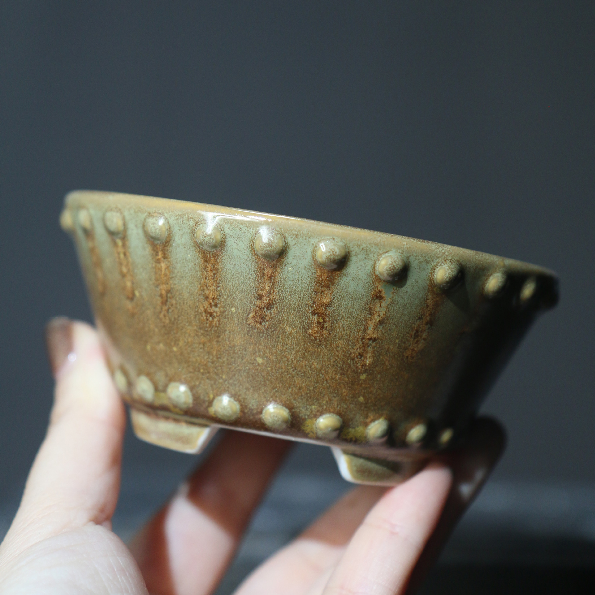 紫砂花盆陶瓷盆景盆紫砂