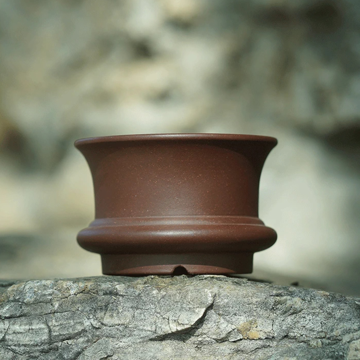 宜兴精品手工紫砂盆老紫泥圆口盆多肉菖蒲盆景盆景盆小花盆孙伟