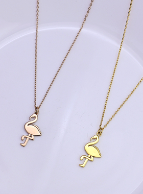 金属风小鸟小动物设计感高级项链