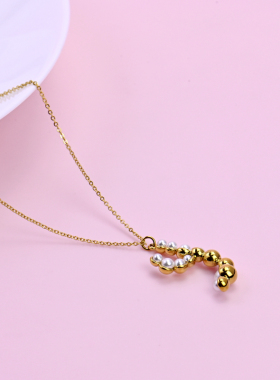 正反两戴百搭轻奢长款项链毛衣链