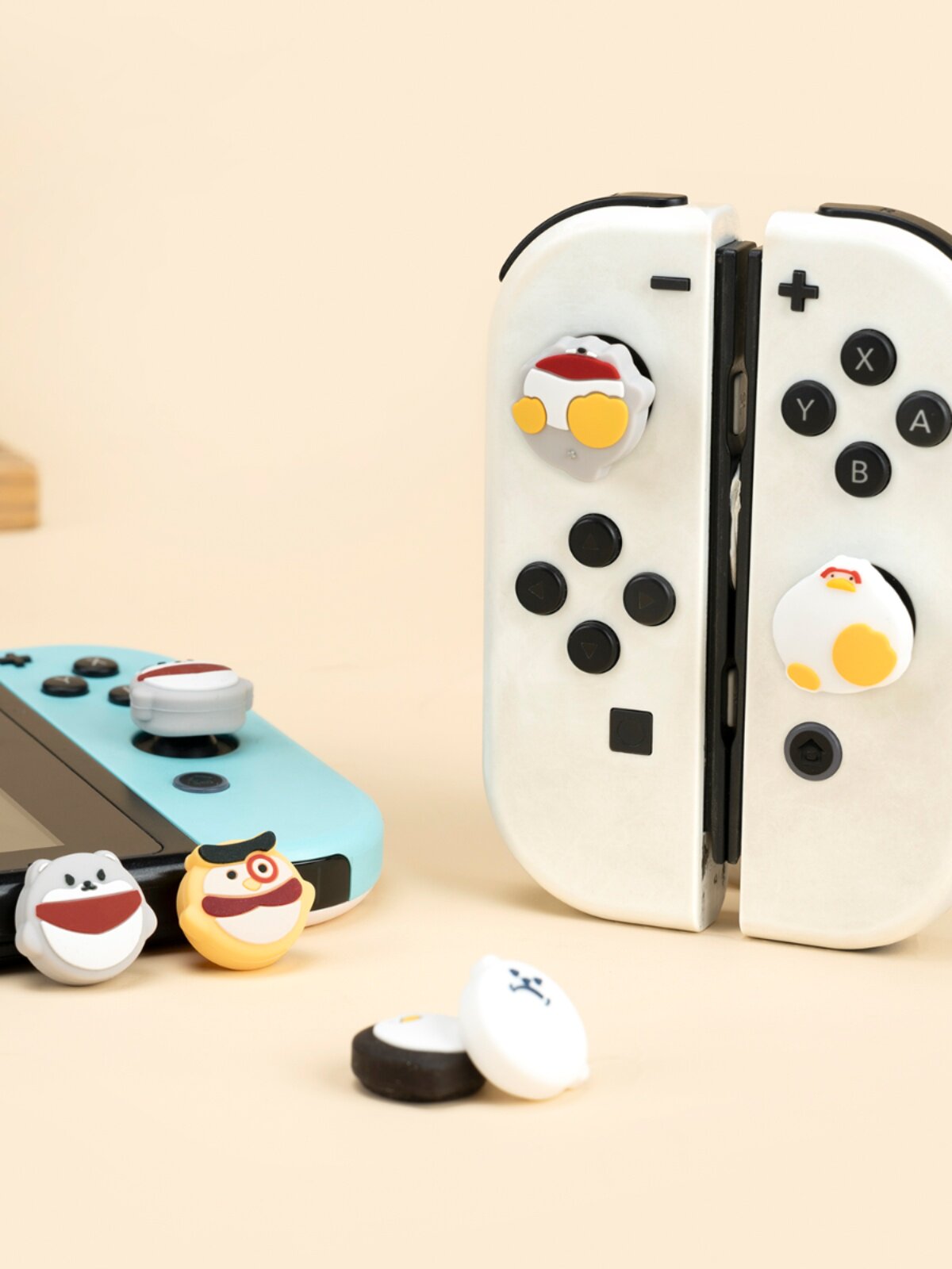 물고기 만지기 물고기 만지기 금지 동물원 NINTENDO 스위치 로커 캡 실리콘 NSLITEOLED 게임 액세서리