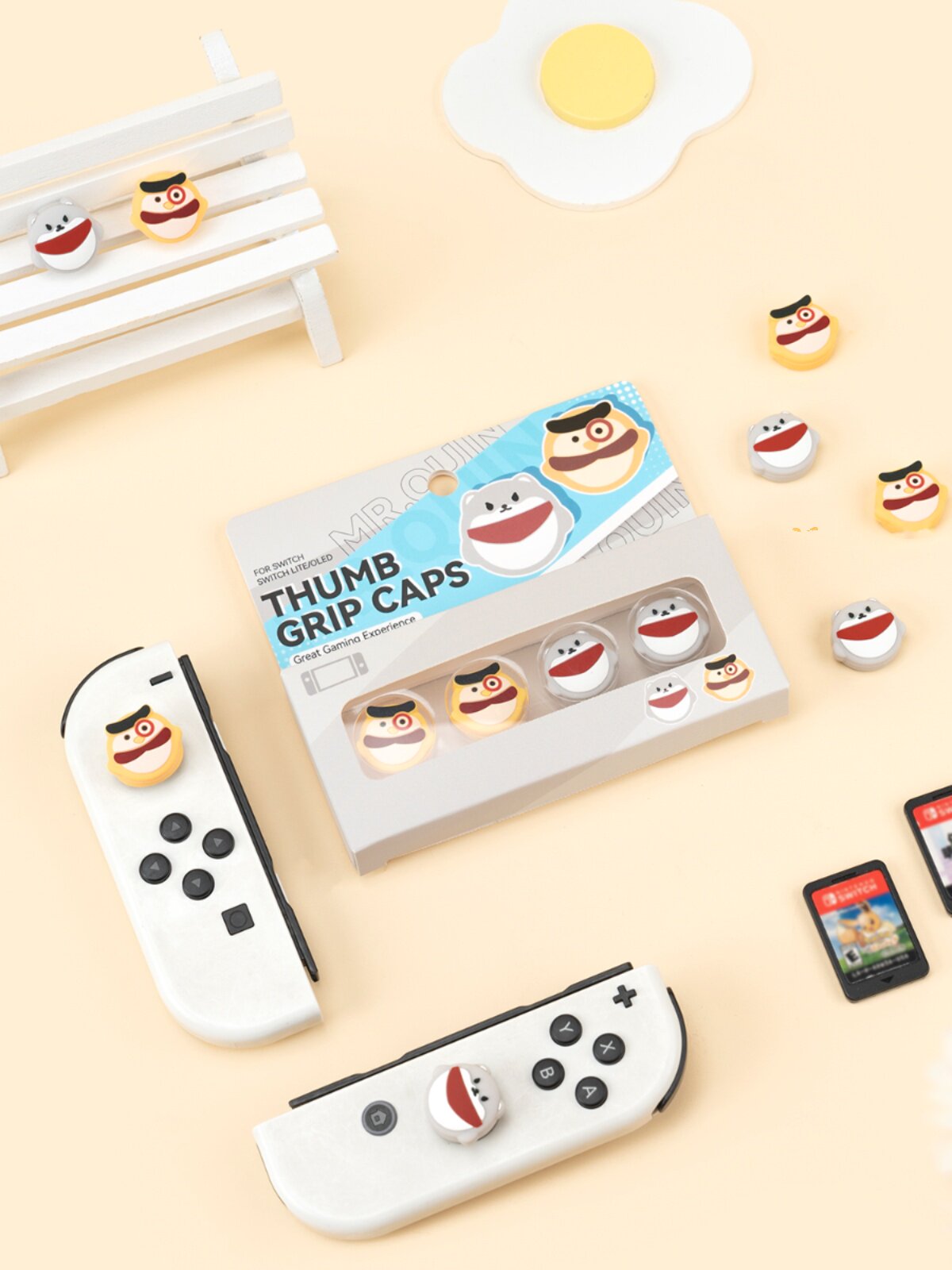물고기 만지기 물고기 만지기 금지 동물원 NINTENDO 스위치 로커 캡 실리콘 NSLITEOLED 게임 액세서리